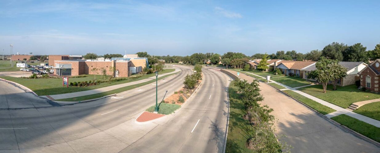 wide view of North Colony Boulevard